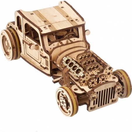 Hot Rod Furious Mouse, Hout 3D puzzel, Ugears