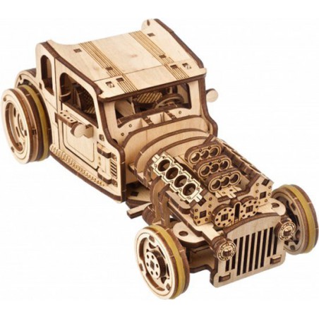 Hot Rod Furious Mouse, Hout 3D puzzel, Ugears