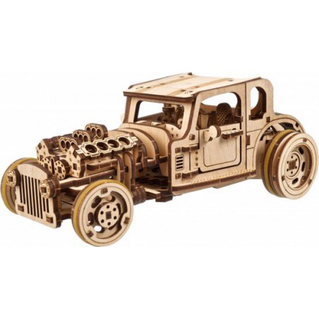 Hot Rod Furious Mouse, Hout 3D puzzel, Ugears