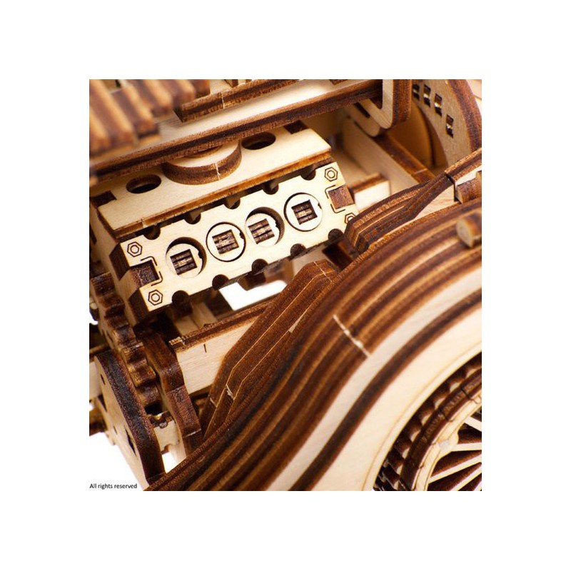 Roadster VM-01, Hout 3D puzzel, Ugears