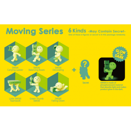 Smiski - Moving series glow in the dark mini figure