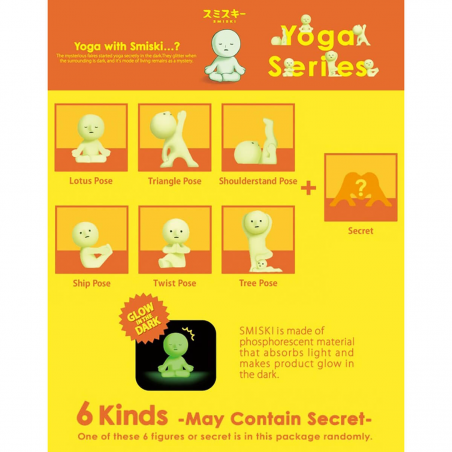 Smiski - Yoga series glow in the dark mini figure