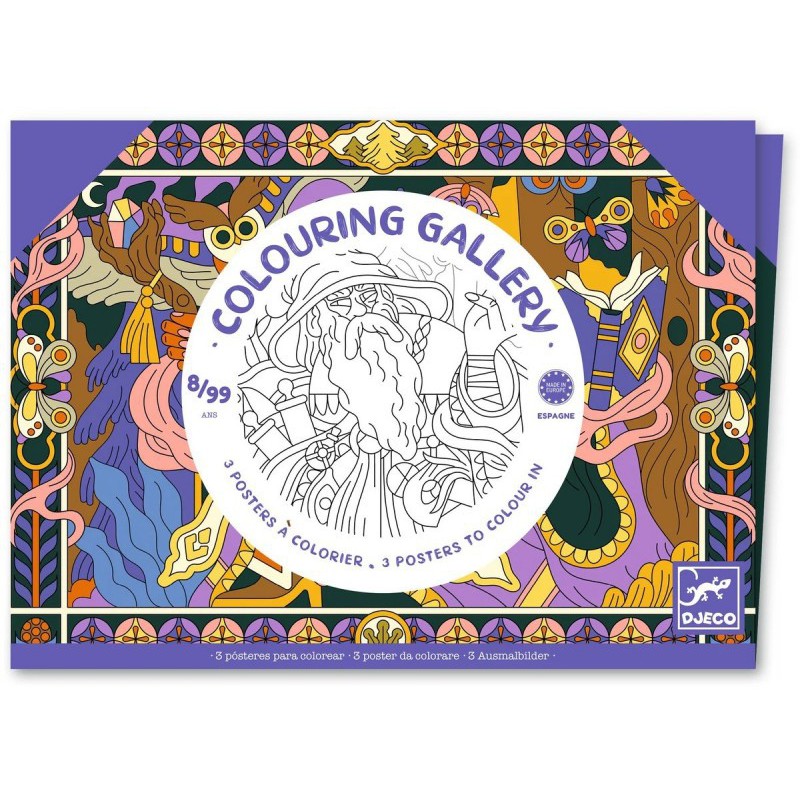 Djeco - Colouring gallery: Heroic