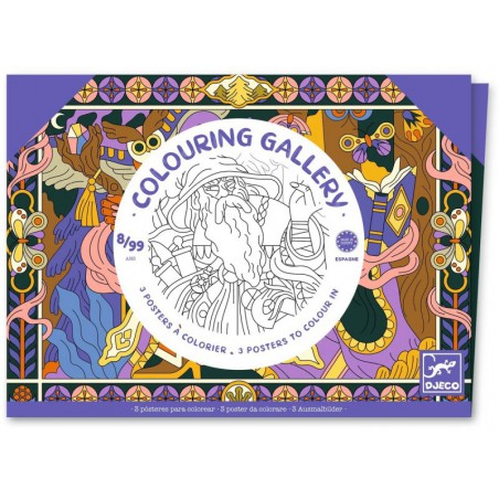 Djeco - Colouring gallery: Heroic