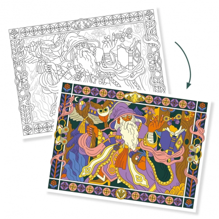 Djeco - Colouring gallery: Heroic