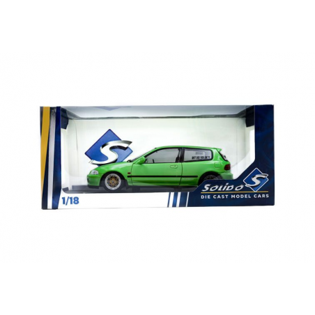 Honda Civic (EG6) Solido Works '91, groen (Neon green) - 1:18 - Solido