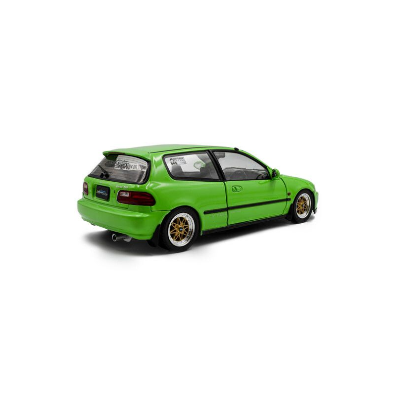 Honda Civic (EG6) Solido Works '91, groen (Neon green) - 1:18 - Solido