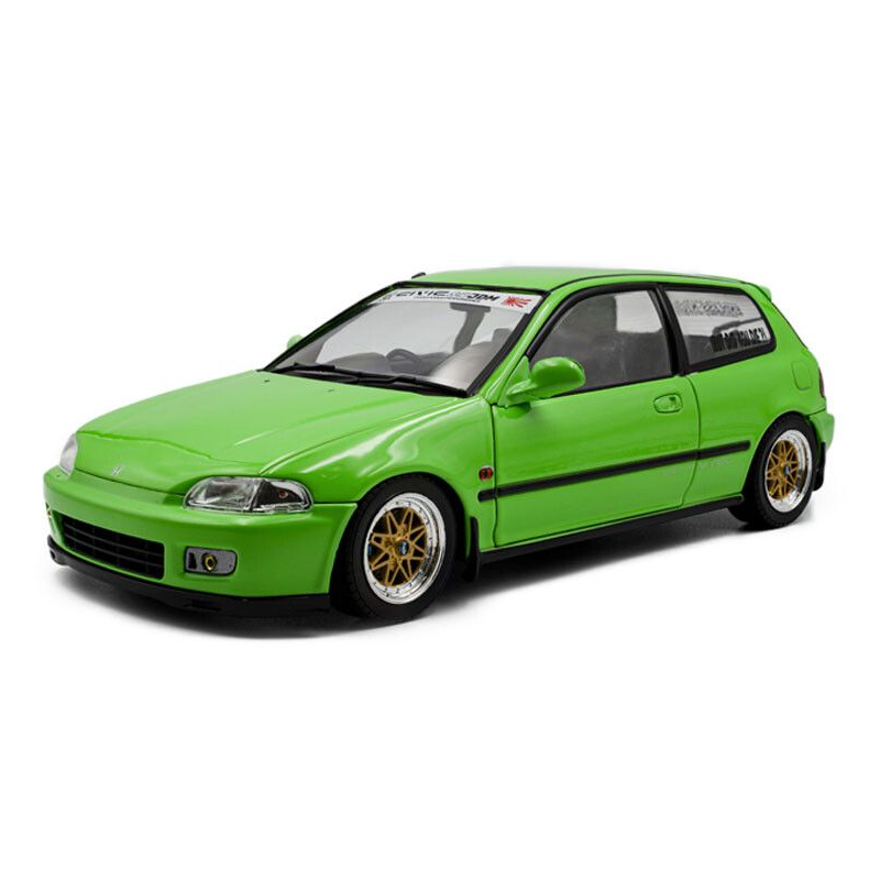 Honda Civic (EG6) Solido Works '91, groen (Neon green) - 1:18 - Solido