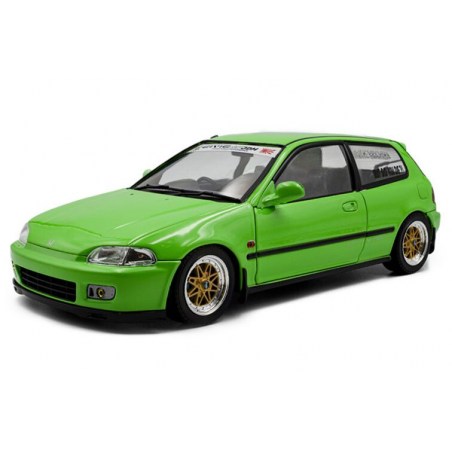 Honda Civic (EG6) Solido Works '91, groen (Neon green) - 1:18 - Solido