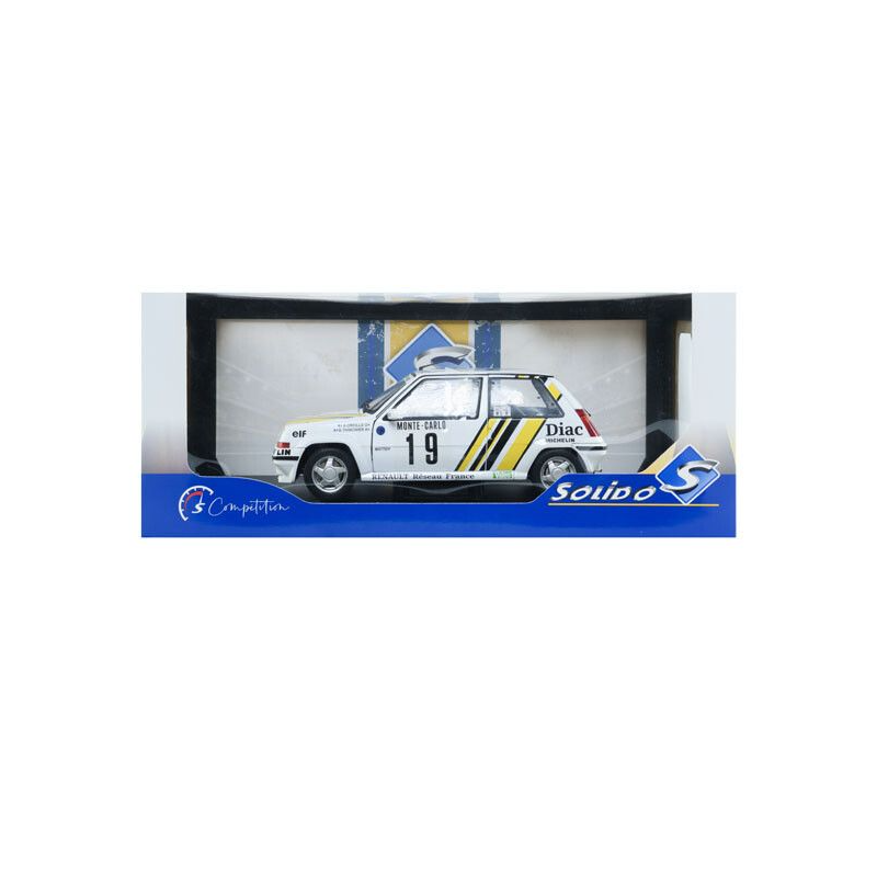 Renault 5 GT Turbo MK2 nr19 Oreille/Thimonier Monte Carlo '89 - 1:18 - Solido