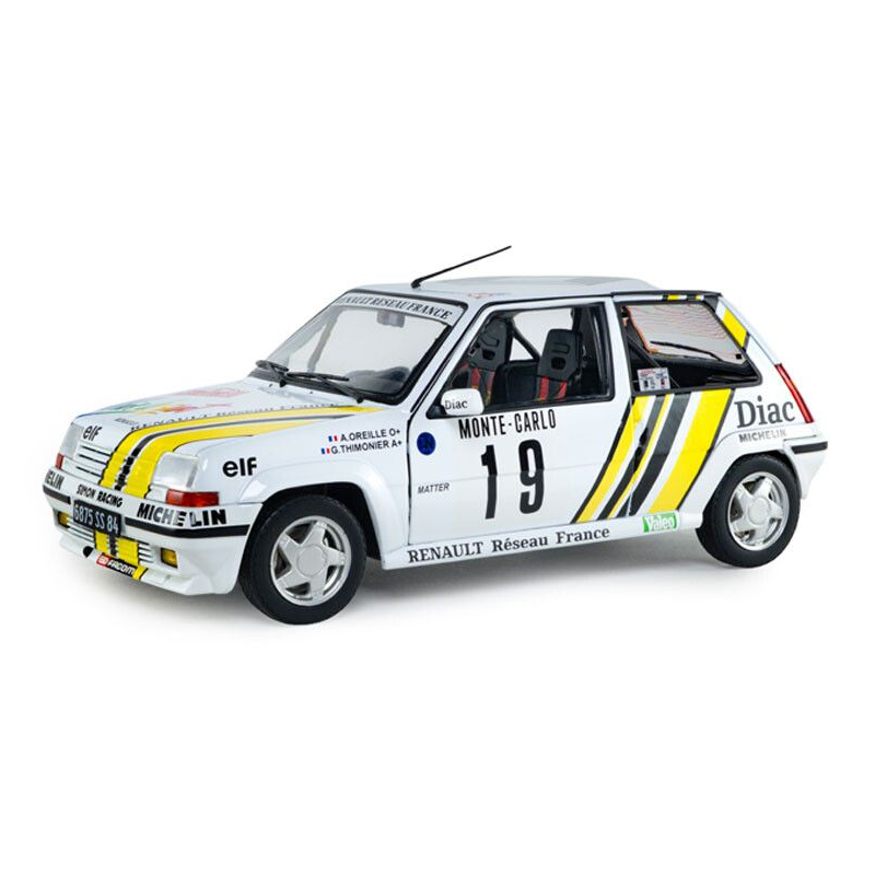 Renault 5 GT Turbo MK2 nr19 Oreille/Thimonier Monte Carlo '89 - 1:18 - Solido
