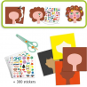 Djeco - Maak het met stickers, kapper