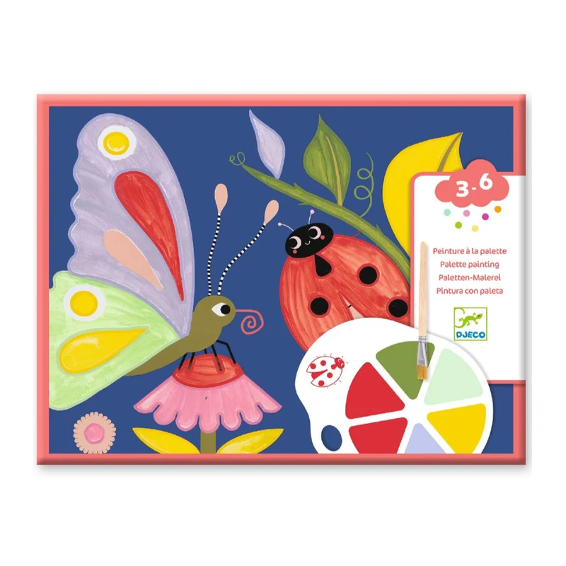 Djeco - Schilderen met palet - Kleine beestjes