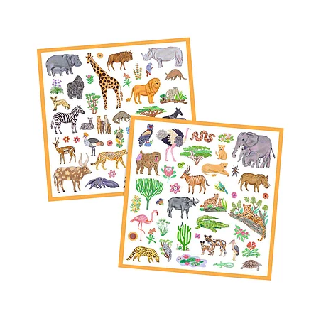 Djeco - Stickers Kenia 160 stuks