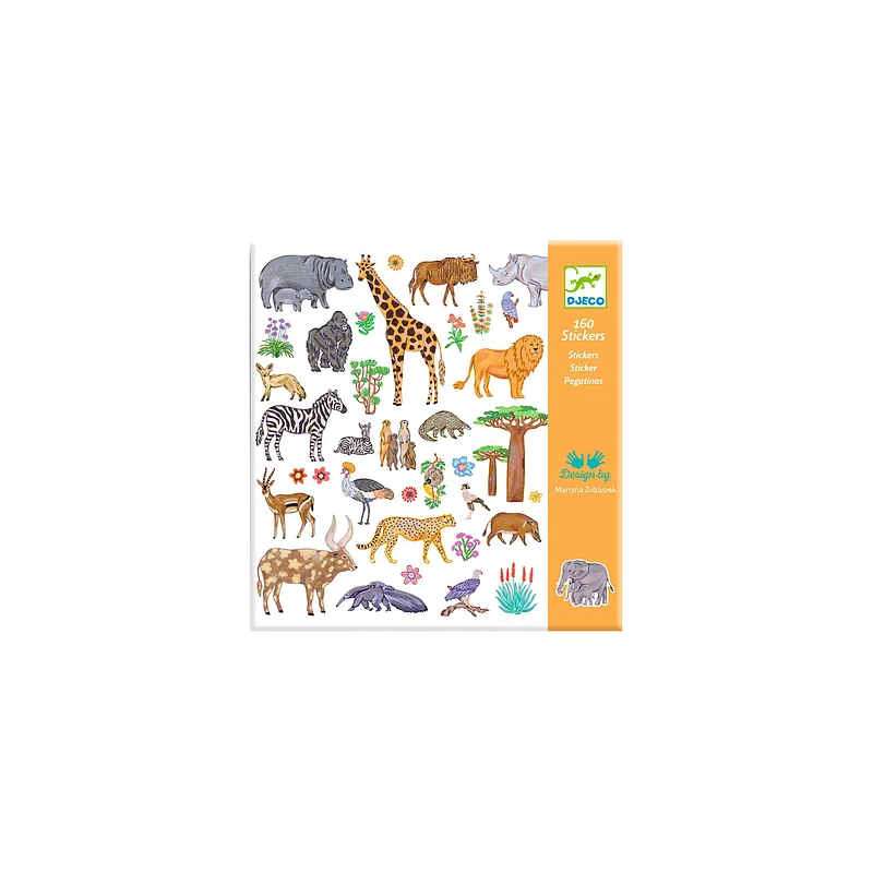 Djeco - Stickers Kenia 160 stuks