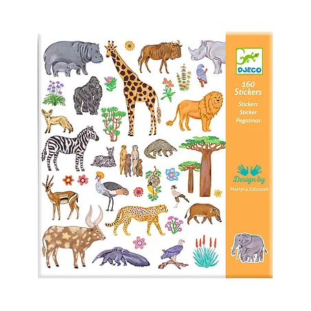 Djeco - Stickers Kenia 160 stuks