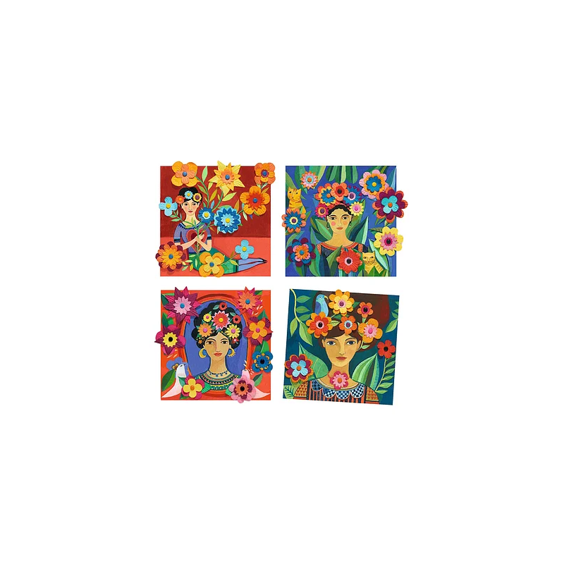 Djeco - Bloemen schilderijtjes maken