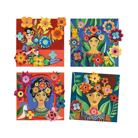 Djeco - Bloemen schilderijtjes maken