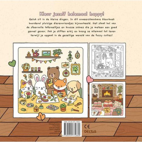 Fuzzy cuties, comfy & cozy kleurboek Vivi tinta,