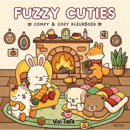 Fuzzy cuties, comfy & cozy kleurboek