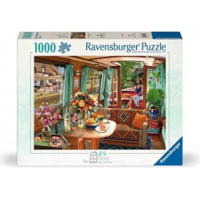 View from my window no. 1 - Canal Boat, 1000 stukjes Ravensburger