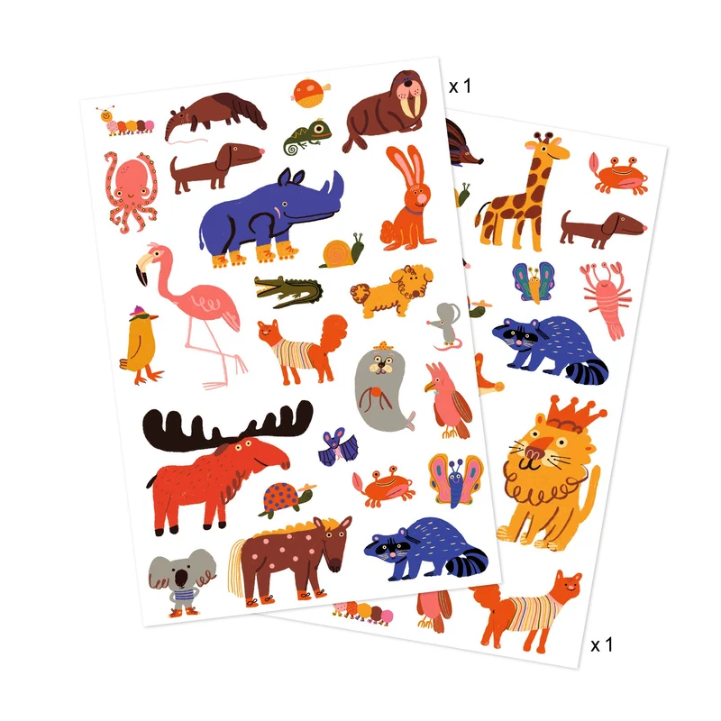 Djeco - Tattoos - Funny animal