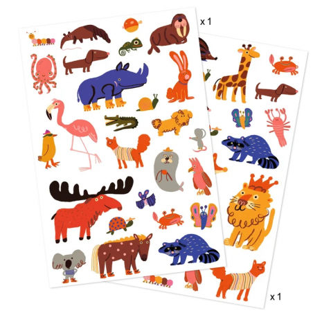 Djeco - Tattoos - Funny animal
