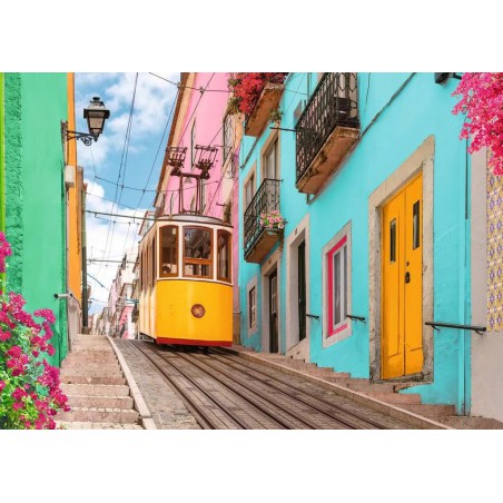 1000stukjes puzzel Ravensburger The Lisbon Tram