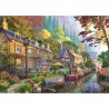 1000stukjes puzzel Ravensburger Down Lane Nr. 6, Canal Side Lane