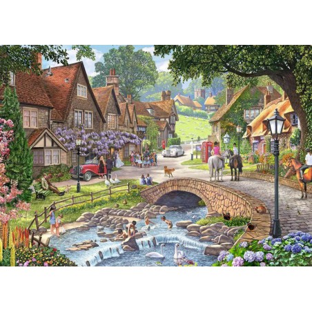 1000stukjes puzzel Ravensburger Leisure Days No 13, Lazy days by steam