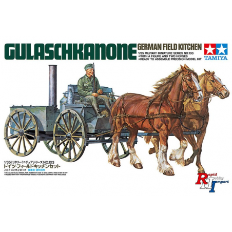 Duitse veldkeuken Gulaschkanone 1:35, Tamiya