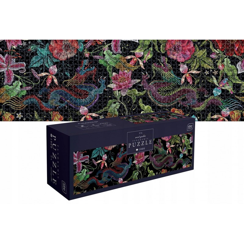 Panoramic puzzel, Secret Garden No.4, 1000 stukjes Interdruk