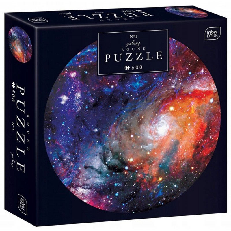 Round Puzzle Galaxy No.1, 500 stukjes Interdruk