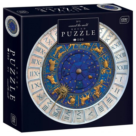 Round Puzzle Around the world No.1, 500 stukjes Interdruk