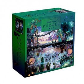 Puzzle Metallic Fantasy - Mysterious city, 500 stukjes Interdruk