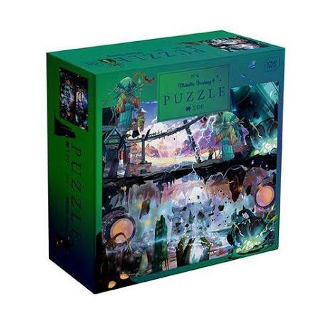 Puzzle Metallic Fantasy - Mysterious city, 500 stukjes Interdruk