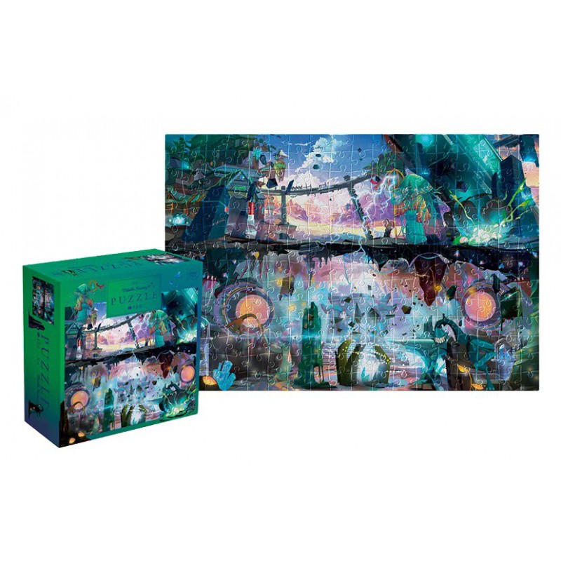 Puzzle Metallic Fantasy - Mysterious city 500 stukjes Interdruk