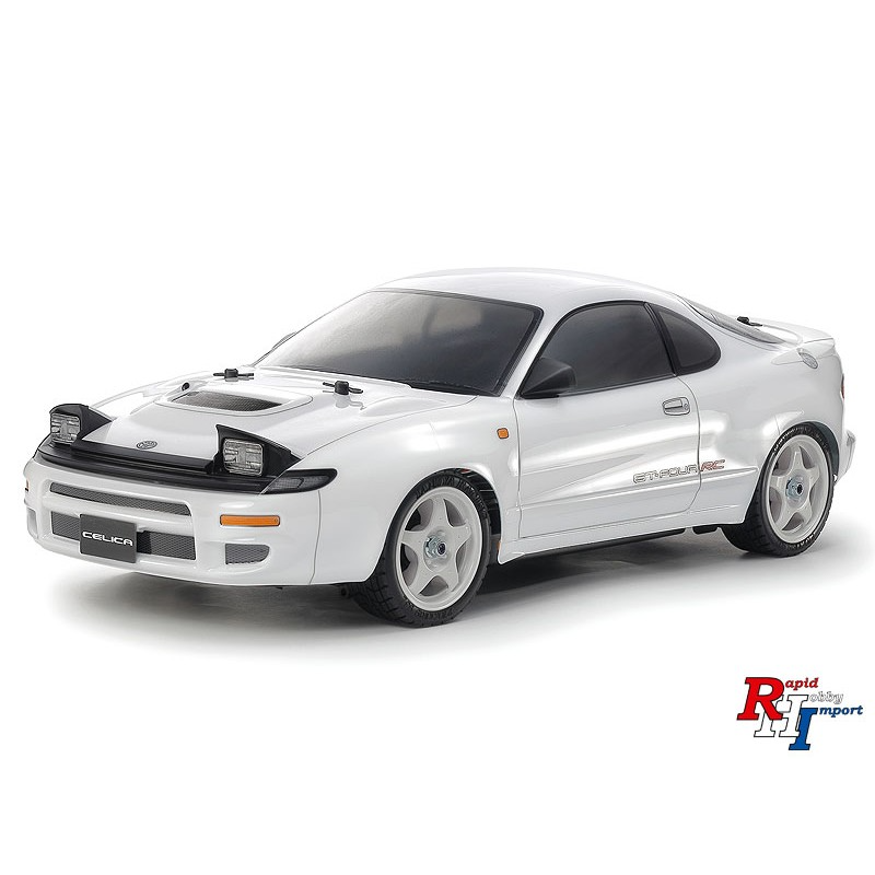 RC Toyota Celica GT-FOUR RC (ST185) (White Painted Body) (TT-02), Tamiya, Modelbouw RC