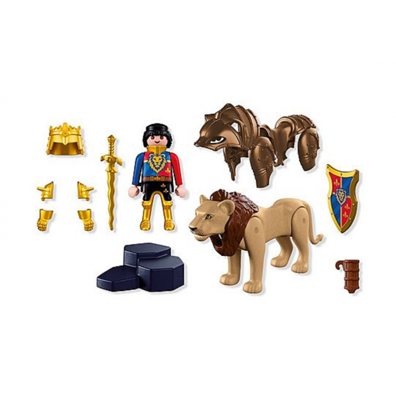 Playmobil Knights - Leeuw met gouden ridder, 72212