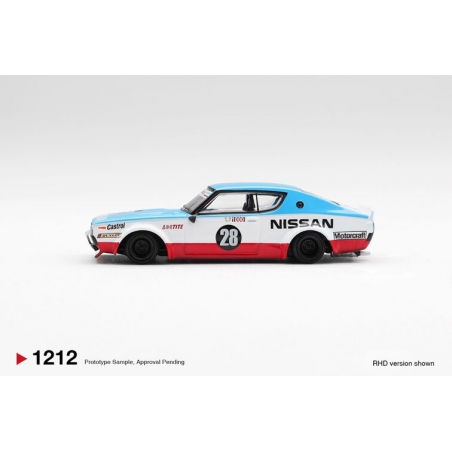 Nissan GT-R Skyline Kenmeri L.W. Racing nr28 75 Concept '24, wit, 1:64, MiniGT (1212)