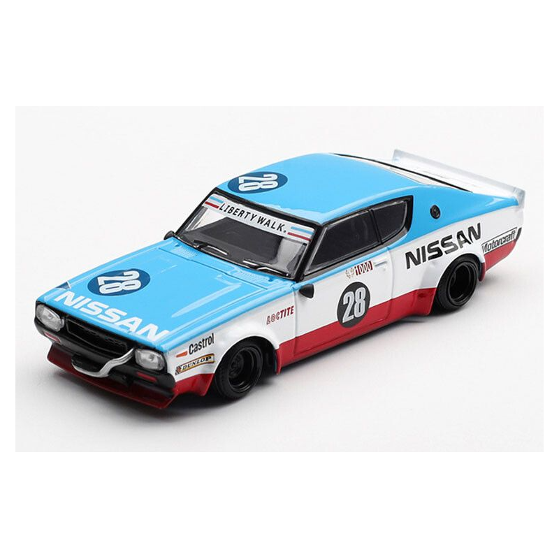Nissan GT-R Skyline Kenmeri L.W. Racing nr28 75 Concept '24, wit, 1:64, MiniGT (1212)