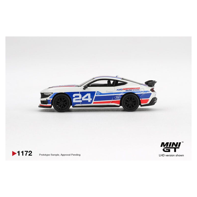 Ford Mustang Dark Horse Ford Perf. nr24 Rac. school '25, 1:64, MiniGT (1172)
