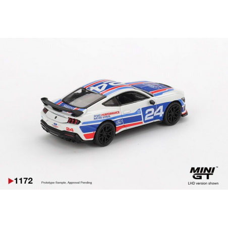 Ford Mustang Dark Horse Ford Perf. nr24 Rac. school '25, 1:64, MiniGT (1172)