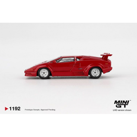 Lamborghini Countach 25th anniversary '88, rood, 1:64, MiniGT (1192)