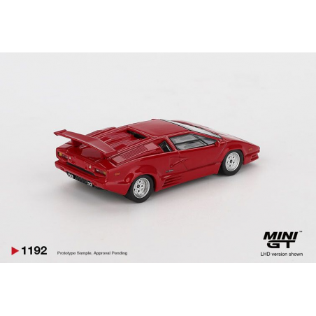 Lamborghini Countach 25th anniversary '88, rood, 1:64, MiniGT (1192)