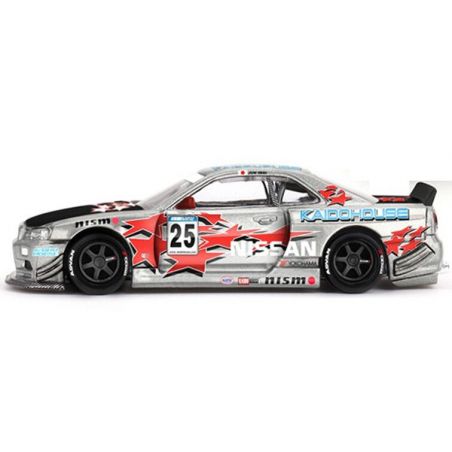 Nissan Skyline GT-R (R34) Kaido Star Racing V1 '99, Kaido house, Mini GT (197)