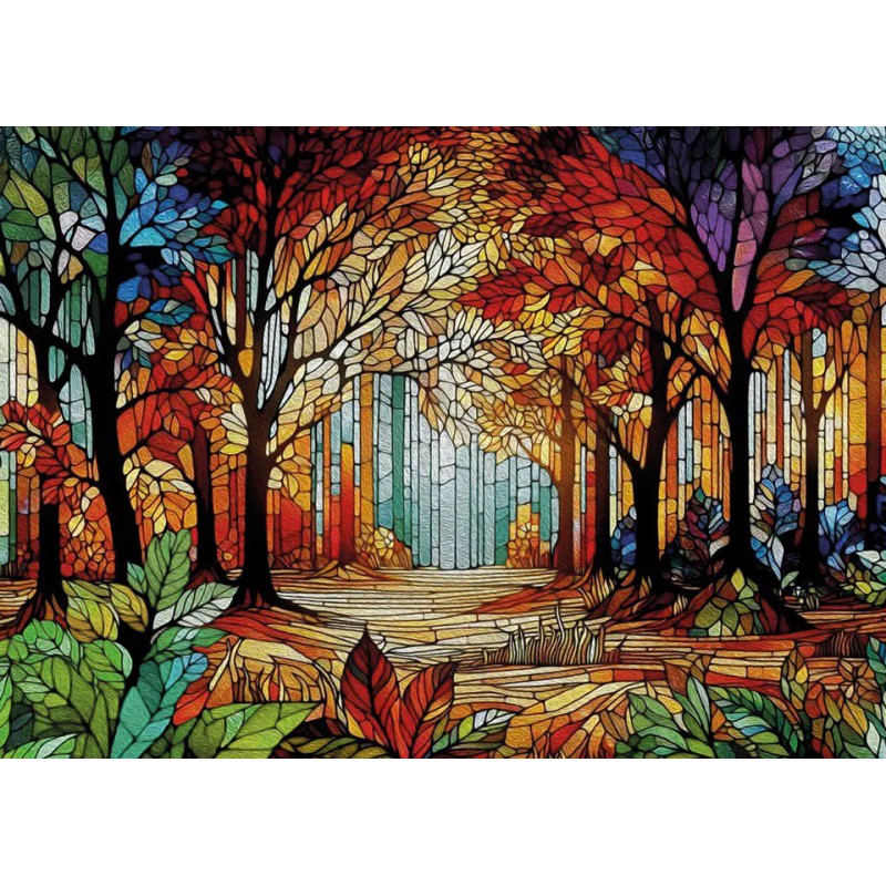 Puzzle Stained Glass No.1, 2000 stukjes Interdruk