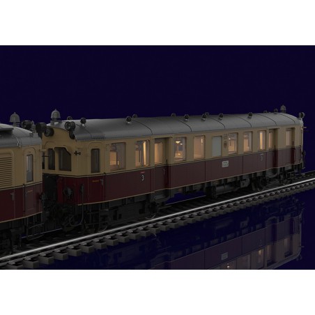 Märklin-H0, Motorwagen eLT 1126 met stuurstandrijtuig eLS 2126, 39852