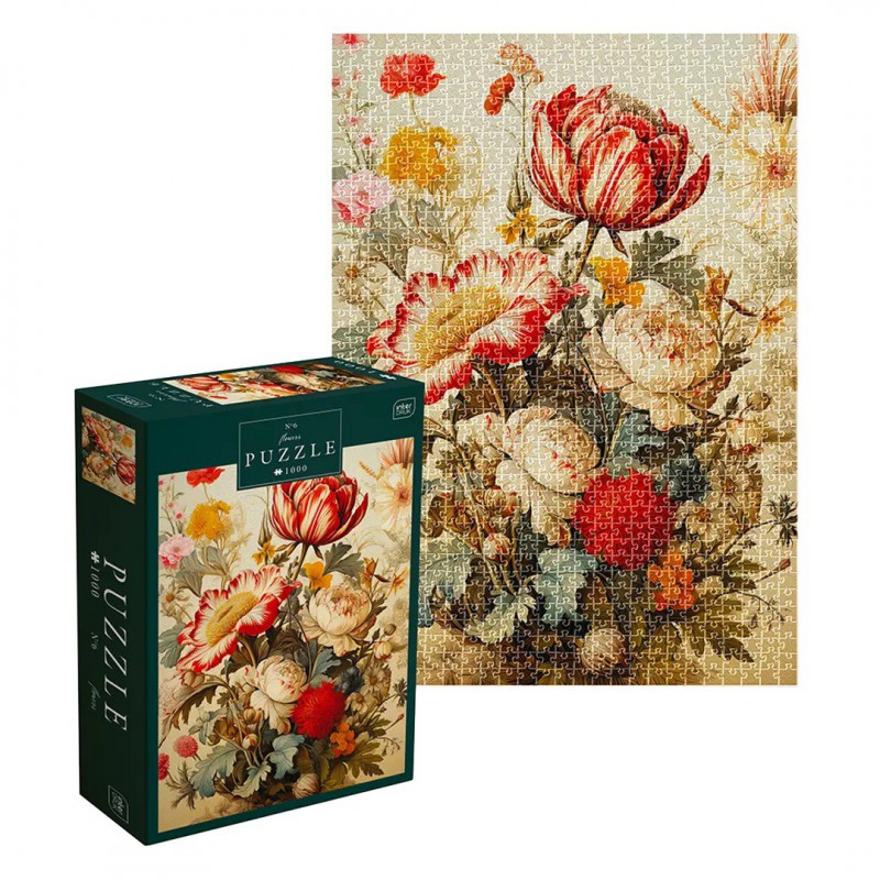Puzzle Flowers No.6 1000 stukjes Interdruk