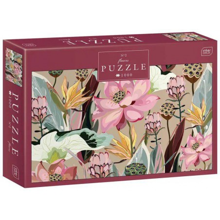 Puzzle Flowers No.2, 1000 stukjes Interdruk